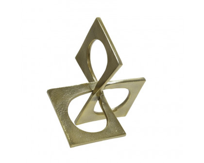 Sagebrook™ 9" Metal Linked Square Decor - Gold