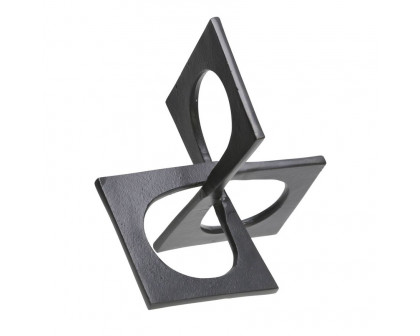 Sagebrook™ 9" Metal Linked Square Decor - Black