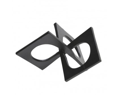 Sagebrook™ 9" Metal Linked Square Decor - Black