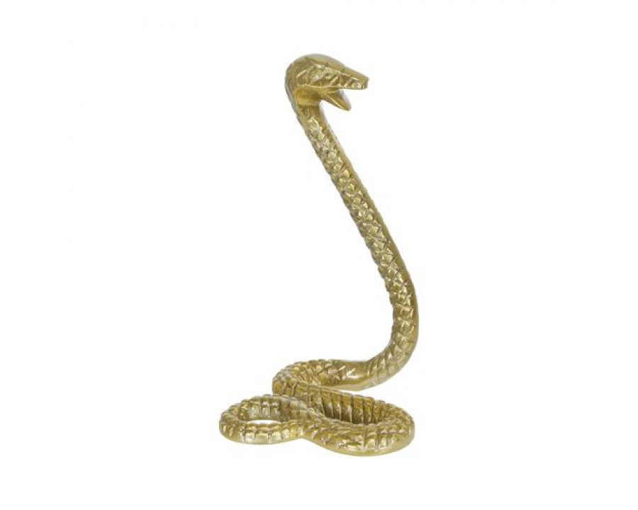 Sagebrook 10" Metal Snake - Gold