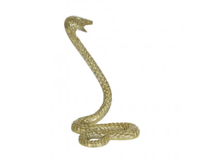 Sagebrook 10" Metal Snake - Gold