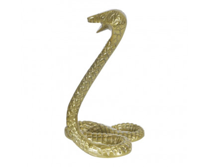 Sagebrook 10" Metal Snake - Gold