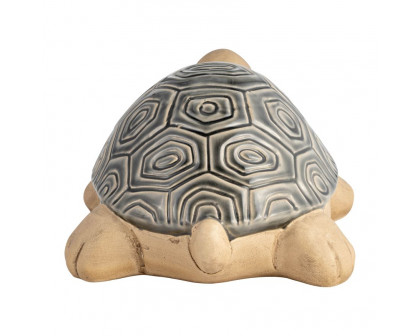 Sagebrook 13" Ceramic Tortoise Decor - Gray