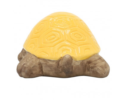 Sagebrook 13" Ceramic Tortoise Decor - Yellow