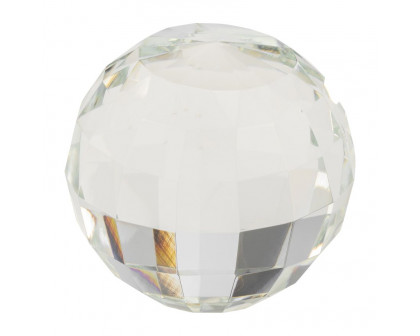 Sagebrook 3" Crystal Orb - Clear