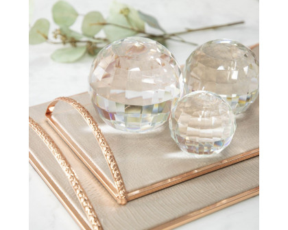 Sagebrook 5" Crystal Orb - Clear