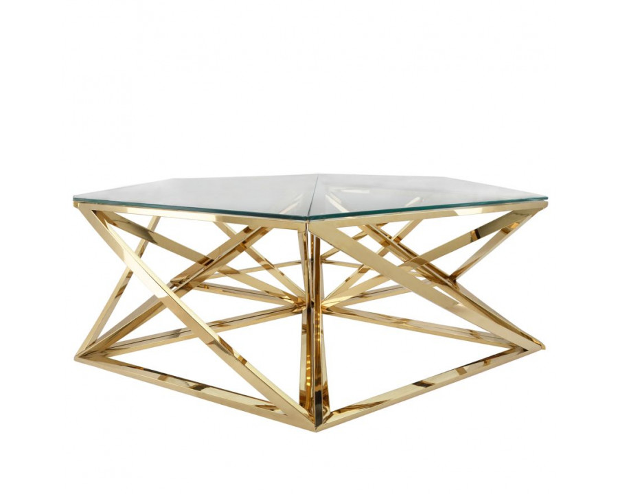 Sagebrook - Metal Hexagon Coffee Table