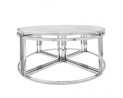 Sagebrook Metal Pull Out Coffee Table