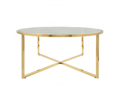 Sagebrook Metal Pull Out Coffee Table - Gold