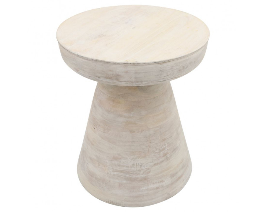 Sagebrook Wood Side Table - White