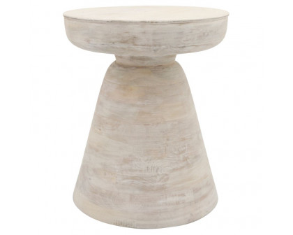 Sagebrook Wood Side Table - White