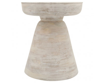 Sagebrook Wood Side Table - White