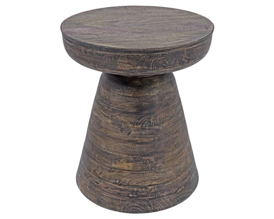 Sagebrook Wood Side Table - Dark Brown