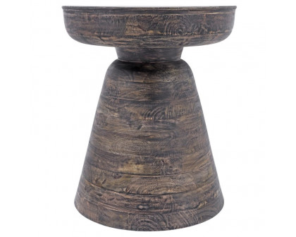 Sagebrook Wood Side Table - Dark Brown