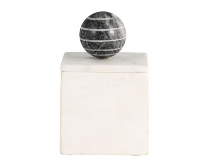 Sagebrook 7" Marble Box With Orb