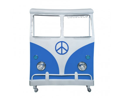 Sagebrook Metal Bus Kombi Bar - Aqua