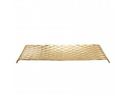 Sagebrook - Decorative Hammered Metal Tray (Set Of 2) in Gold/Silver