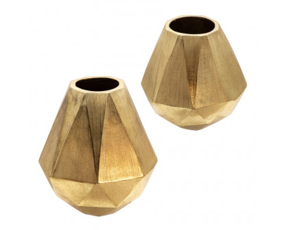 Sagebrook™ 10" Geometric Deco Vase - Gold