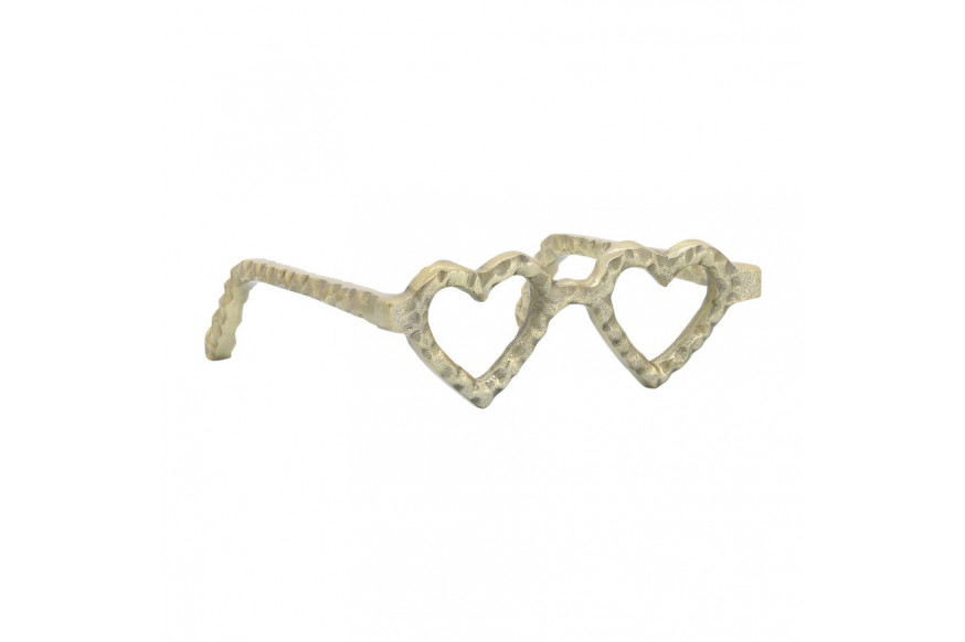 Sagebrook™ Metal Heart Shaped Glasses - Gold