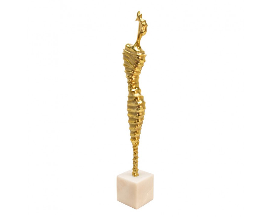 Sagebrook 27" Metal Modern Female Mummy Decor - Gold