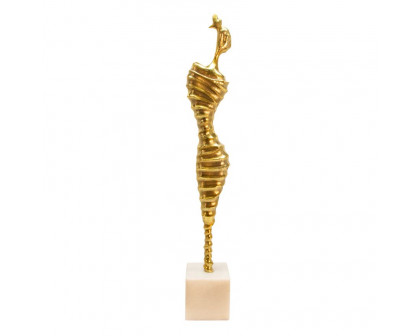 Sagebrook 27" Metal Modern Female Mummy Decor - Gold