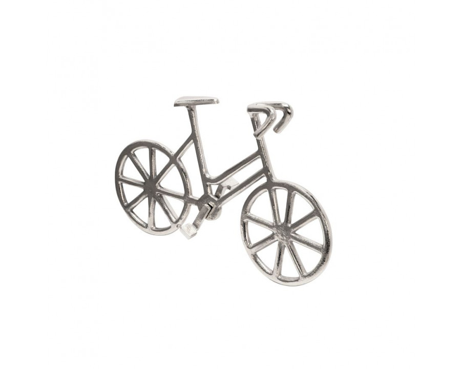 Sagebrook 9" Metal Bicycle - Silver