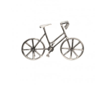 Sagebrook 9" Metal Bicycle - Silver