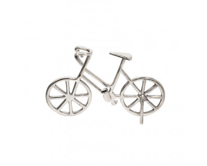 Sagebrook 9" Metal Bicycle - Silver