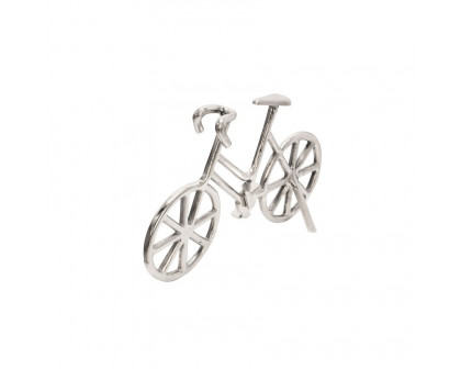 Sagebrook 9" Metal Bicycle - Silver