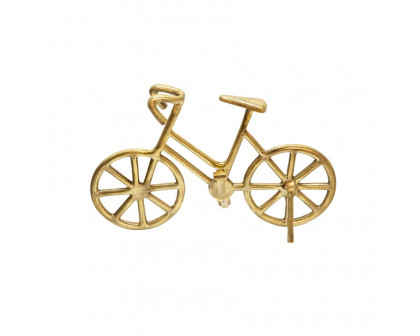 Sagebrook 9" Metal Bicycle - Gold