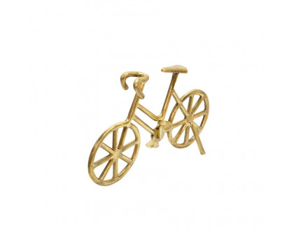 Sagebrook 9" Metal Bicycle - Gold