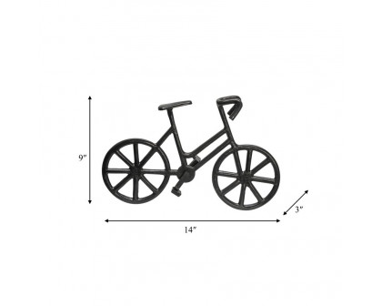 Sagebrook 9" Metal Bicycle - Black