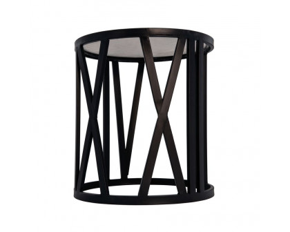 Sagebrook™ Round Side Table - Black/White