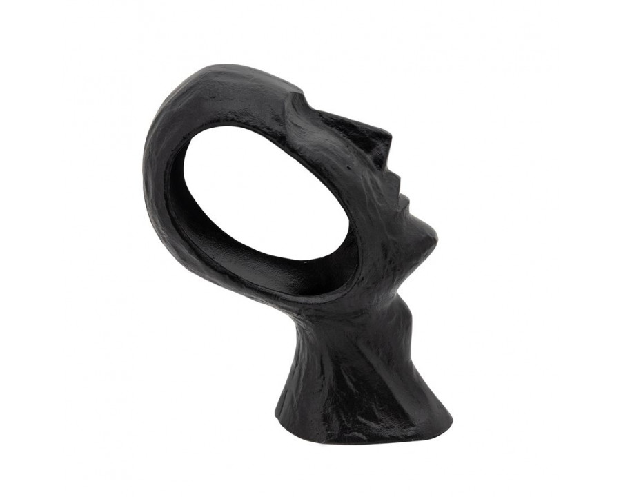 Sagebrook - 11" Metal Face Deco in Black