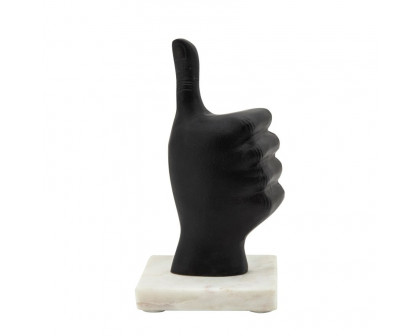 Sagebrook™ 8" Metal Thumbs Up - Black