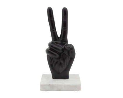 Sagebrook 8" Metal Peace Sign