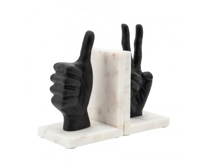 Sagebrook Hand Sign Bookends (Set Of 2)