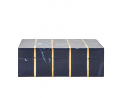 Sagebrook - 9"x6" Rectangular Box in Blue