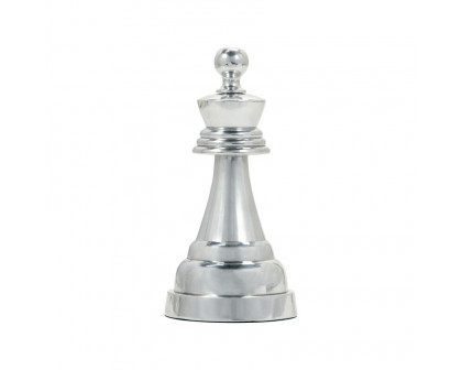 Sagebrook 9" Metal Queen Chess Piece