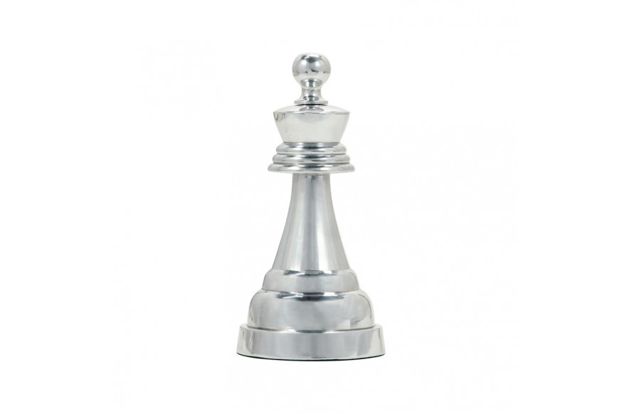 Sagebrook™ 9" Metal Queen Chess Piece - Silver