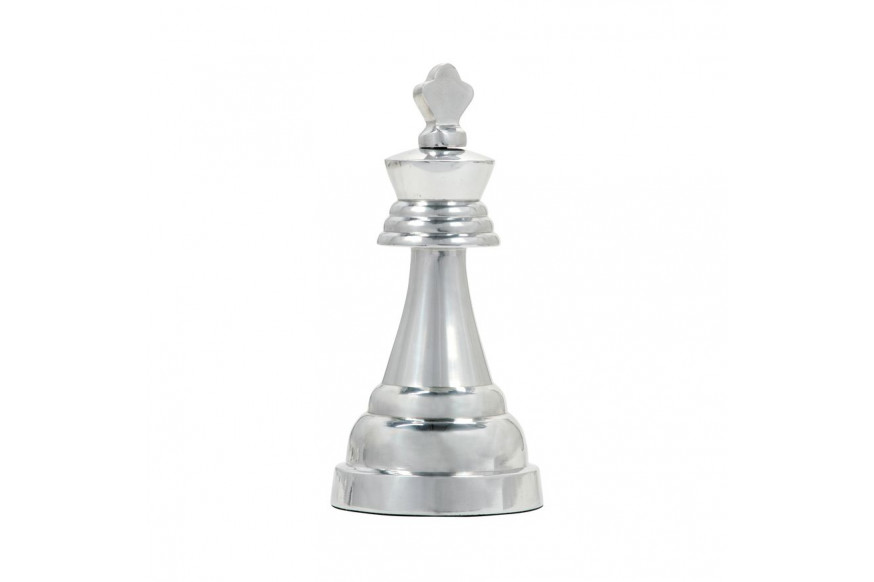 Sagebrook™ 9" Metal King Chess Piece - Silver