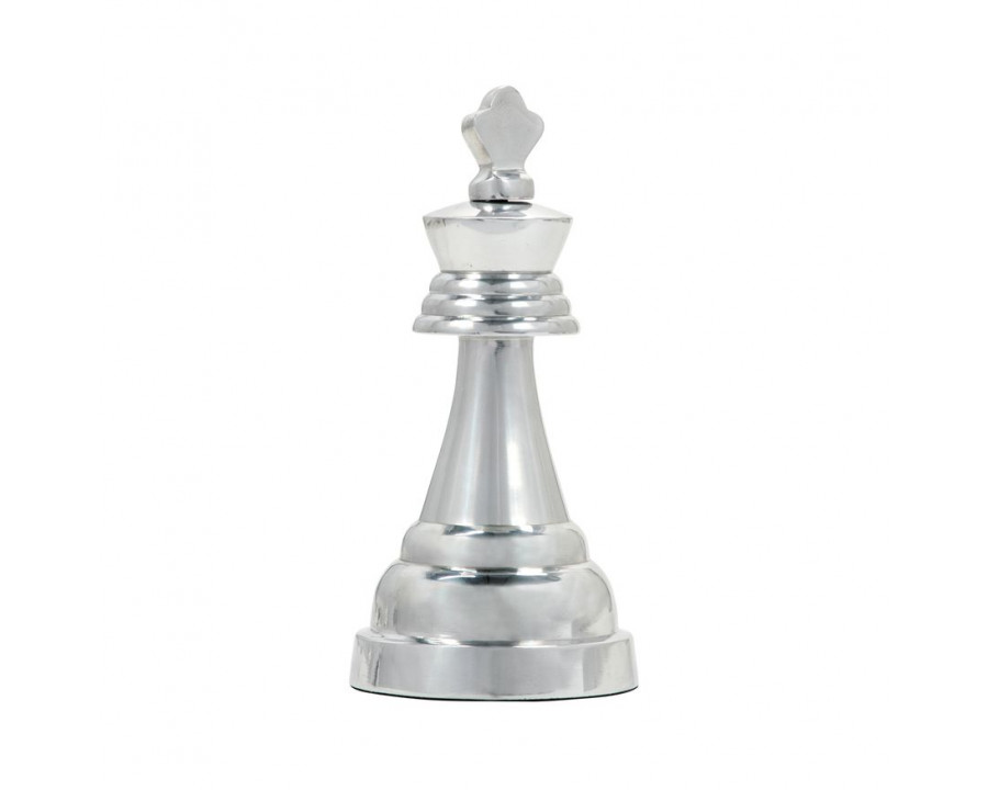 Sagebrook 9" Metal Queen Chess Piece