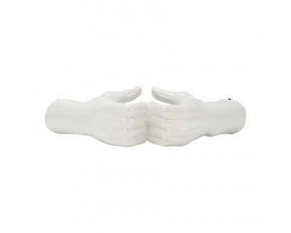 Sagebrook™ 5" Hand-heart - White