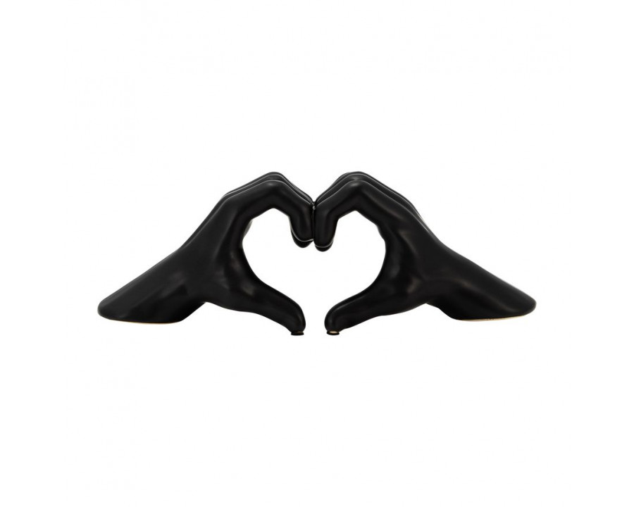 Sagebrook 5" Hand-heart - Black