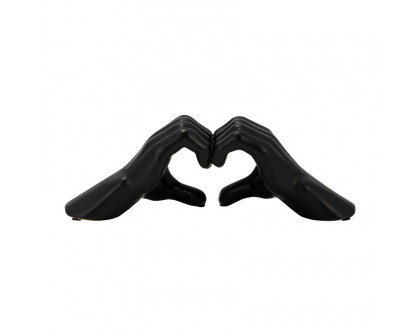 Sagebrook™ 5" Hand-heart - Black