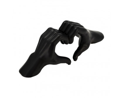 Sagebrook™ 5" Hand-heart - Black