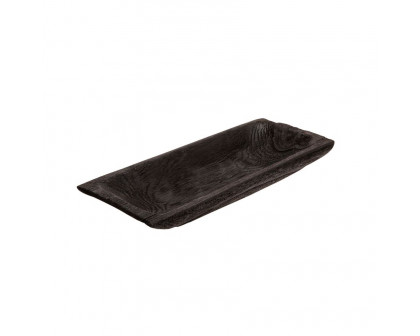 Sagebrook 15"/20" Wood Rectangular Tray (Set Of 2)