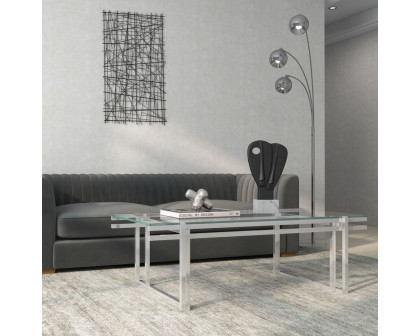 Sagebrook Metal Coffee Table - Silver