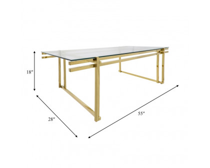 Sagebrook Metal Coffee Table - Gold