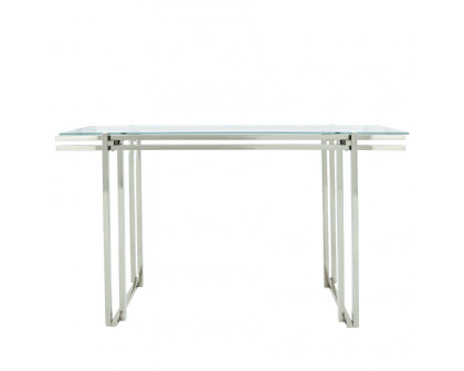 Sagebrook Stainless Steel Console Table